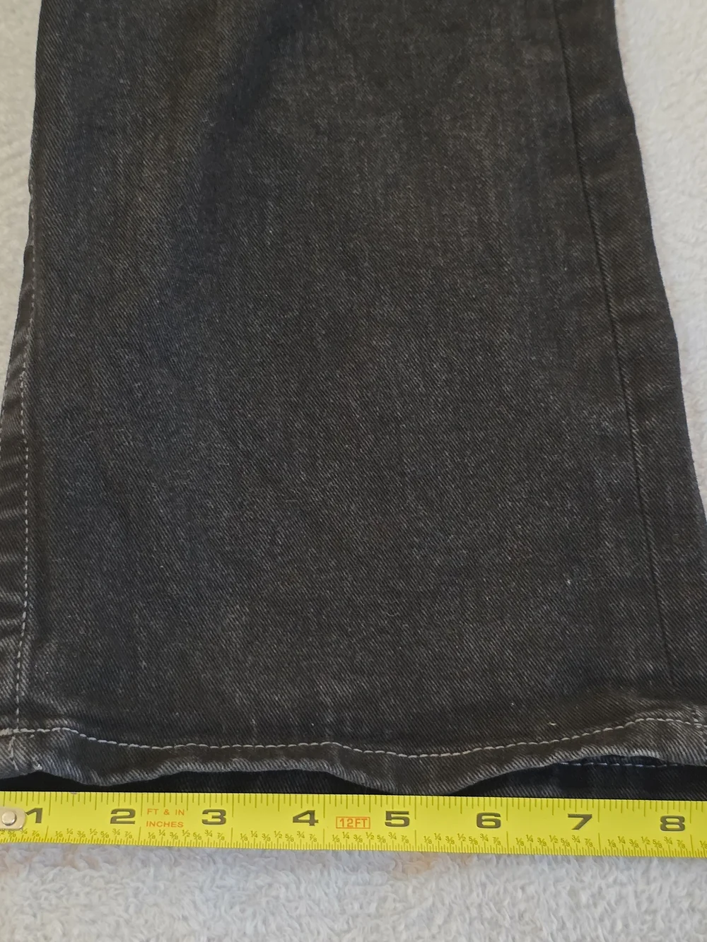 True Religion Ricky Relaxed Straight Black Jeans 32